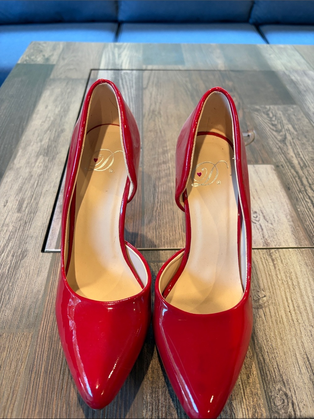 Jessica Simpson Red Patent Pointed-Toe Stiletto Pumps - Picture 3 of 9